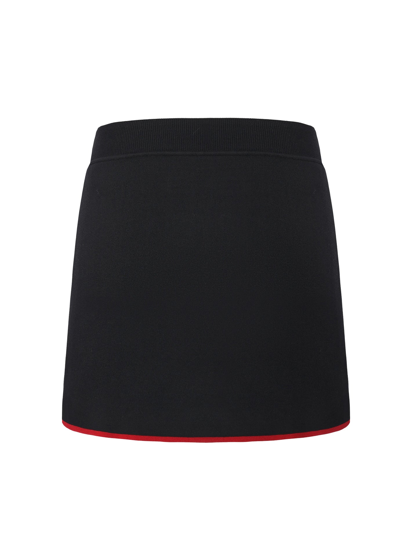 Wilhelmina Contrast A-Line Black skirt