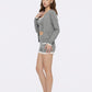 Ava Relaxed Grey Knit Cardigan
