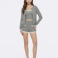 Ava Relaxed Grey Knit Cardigan