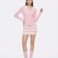 Tessa Striped Pink Knit Dress