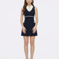 Ivy Colorblock Navy Knit Mini Dress
