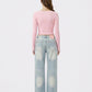 Ava Low-Rise Light Blue Straight Leg Jeans