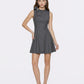 Lenora Bow Grey Mini Dress