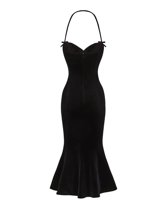 Althea Velvet Maxi Dress: Black Maxi Dress for Cocktail Party | Nana Jacqueline Black / M Althea Velvet Maxi Dress: Black Maxi Dress for Cocktail Party | Nana Jacqueline Black / M