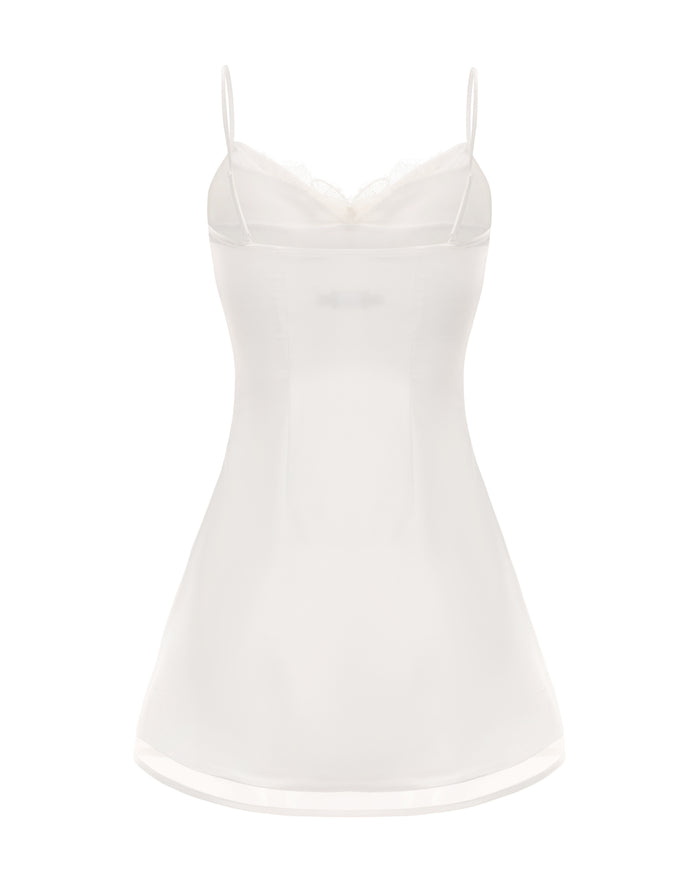Amara Dress: White Mini Dress for Bridal Shower