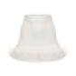 White faux fur trim mini skirt