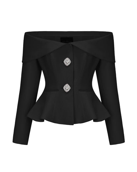 Blaire Top: Black Top for Date Night | Nana Jacqueline