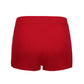 Red knitted shorts on a white background