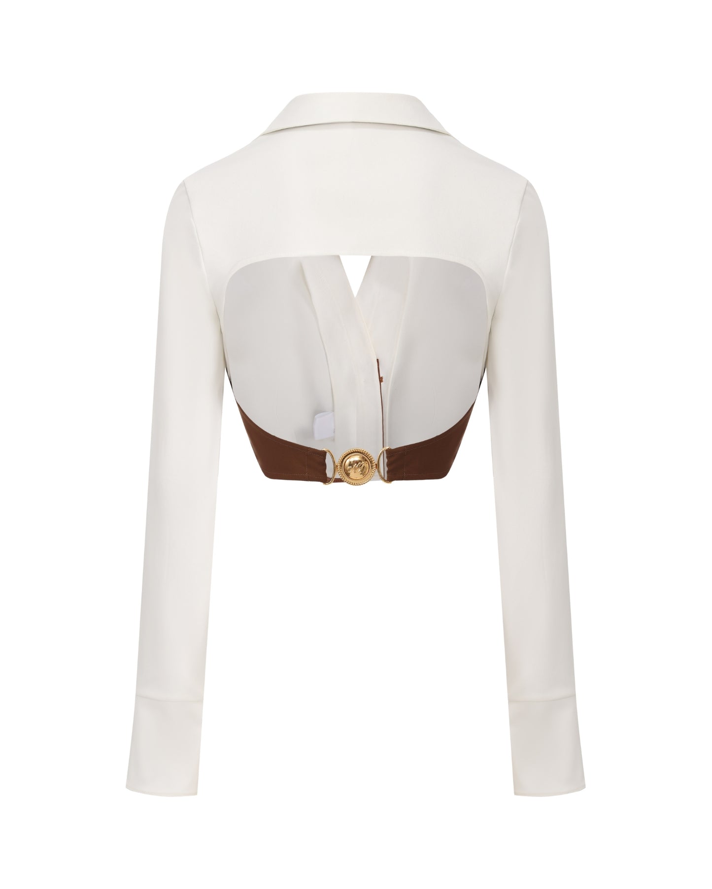 Celine Top (Brown & White)