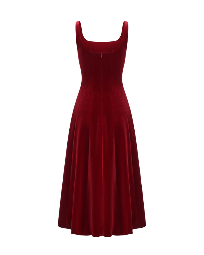 Eleanora Velvet Maxi Dress: Red Maxi Dress for Formal Events | Nana Jacqueline Eleanora Velvet Maxi Dress: Red Maxi Dress for Formal Events | Nana Jacqueline