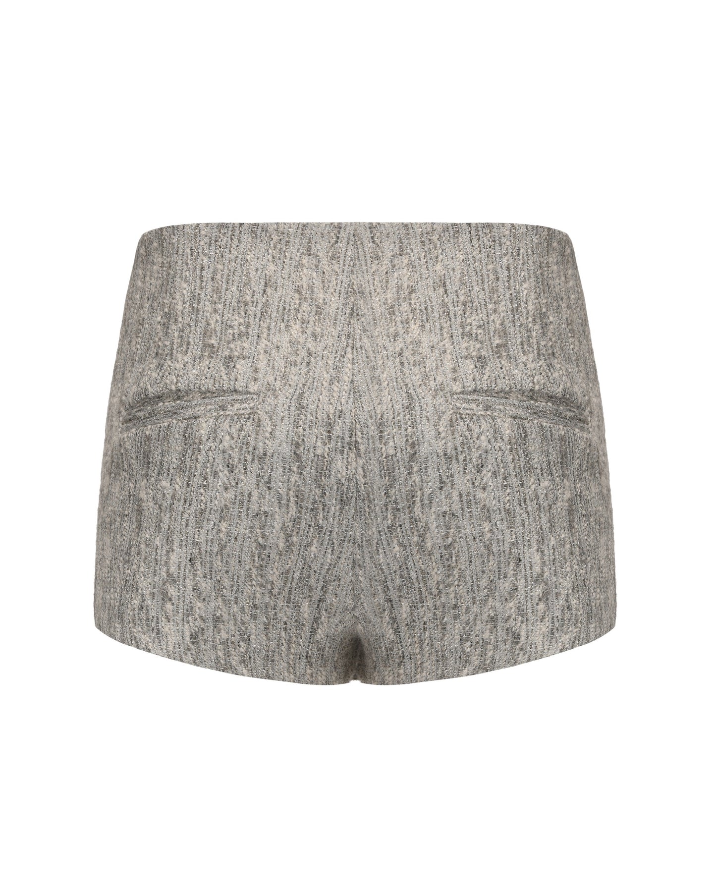 Gray skorts on a white background