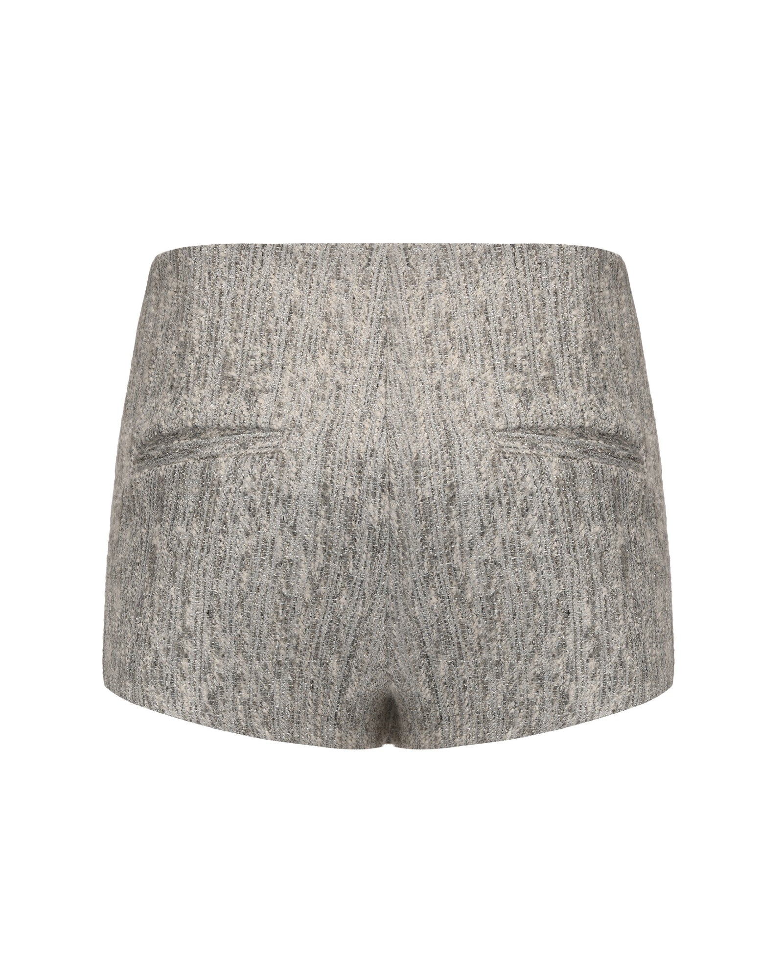 Gray skorts on a white background