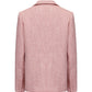 Pink textured suit jacket on a white background