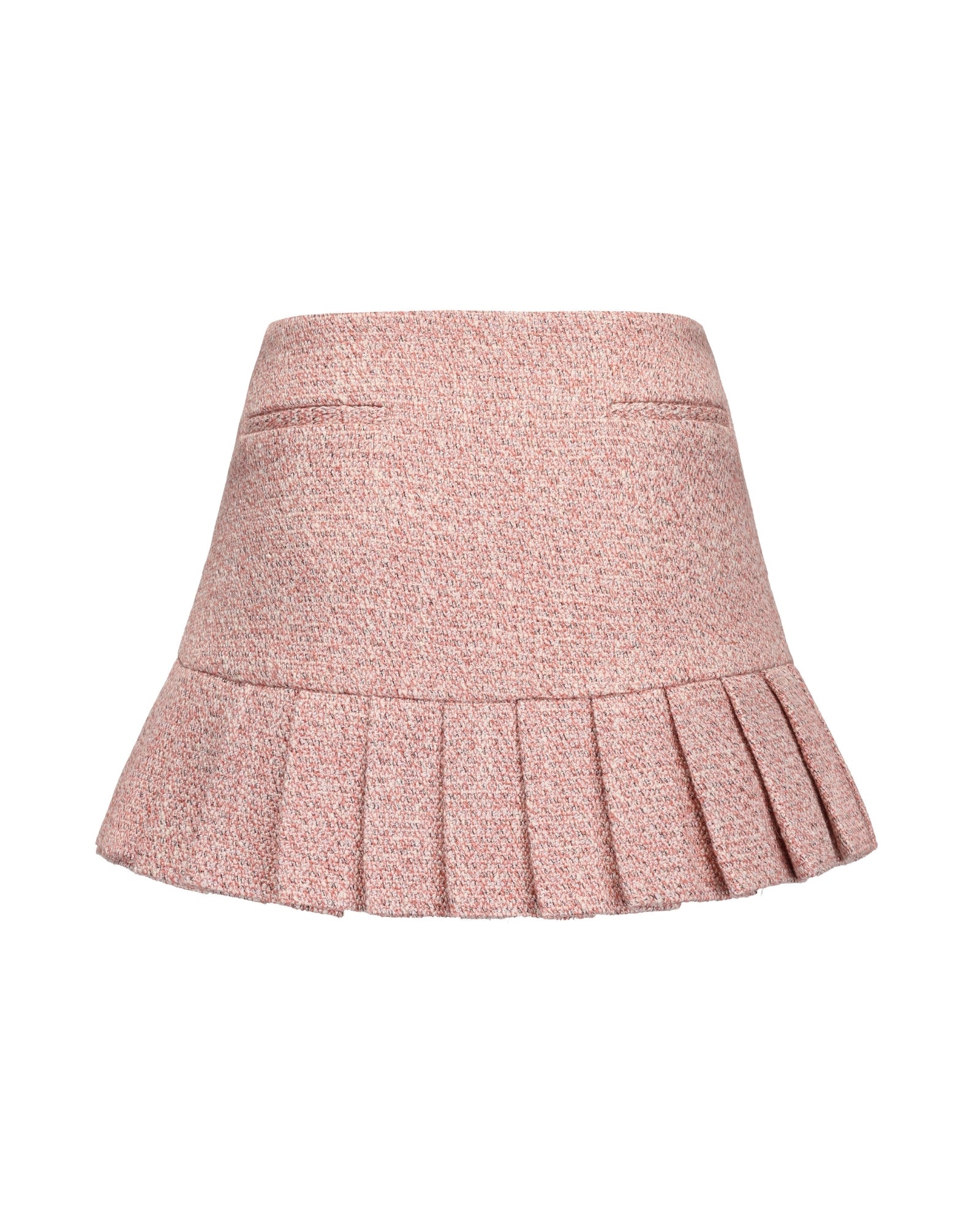 Gia Pleated Mini Skirt: Pink Mini Skirt for Brunch | Nana Jacqueline