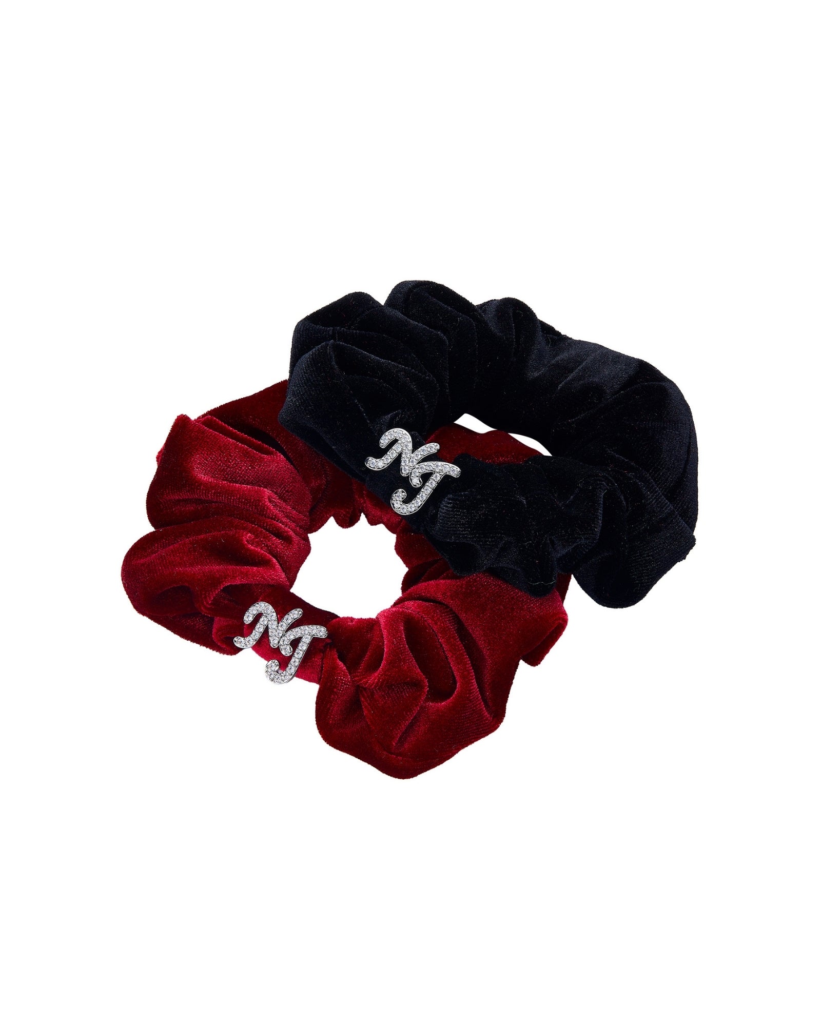 J'adore Velvet Scrunchie (Black) | Black Velvet Hair Tie – Nana