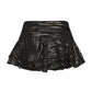 Black sequin skirt on a white background