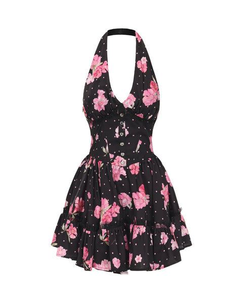 Pink Spanish Dresses Rosaline Dress (Black) Luxury Mini Dresses