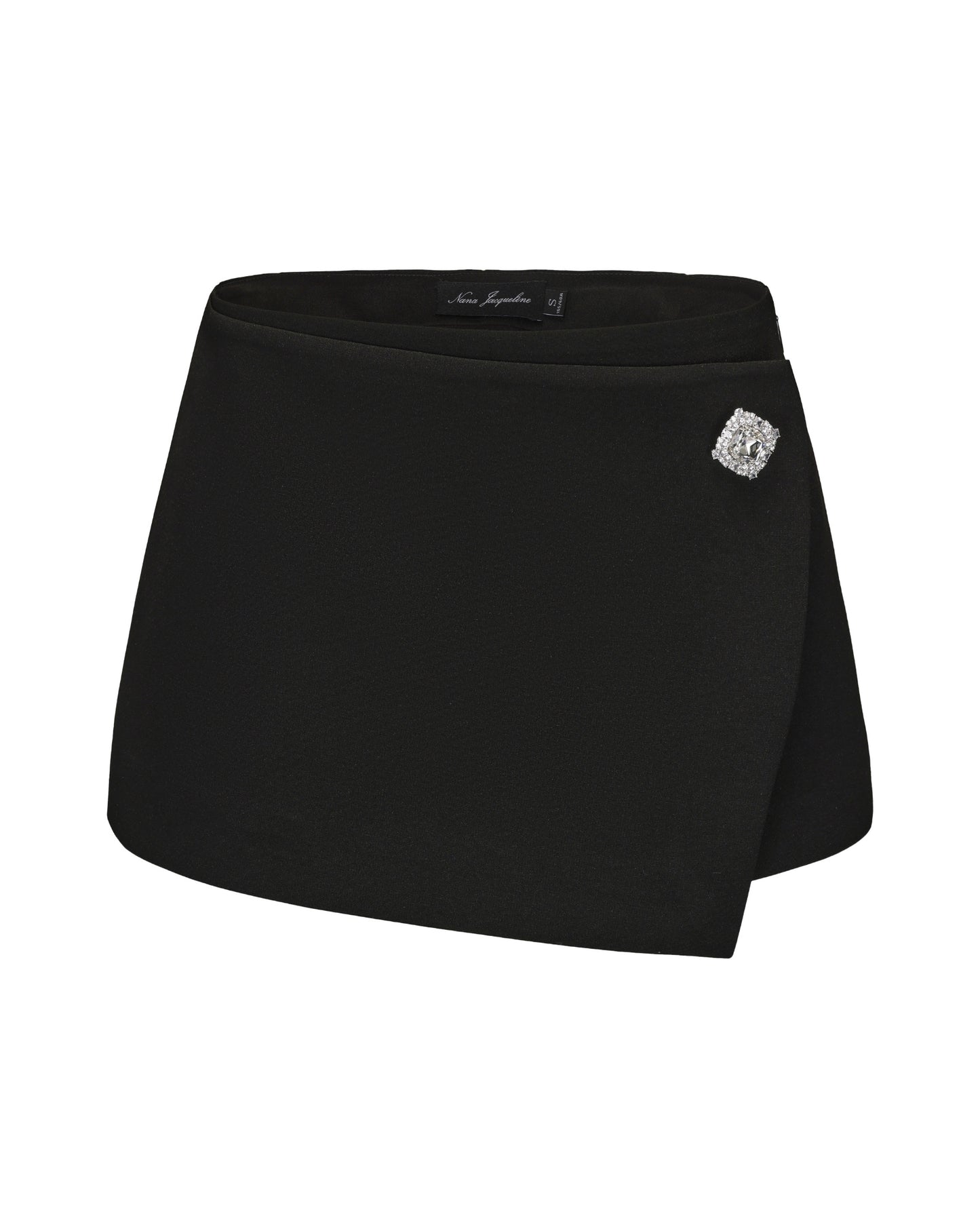 Black mini skirt on a white background