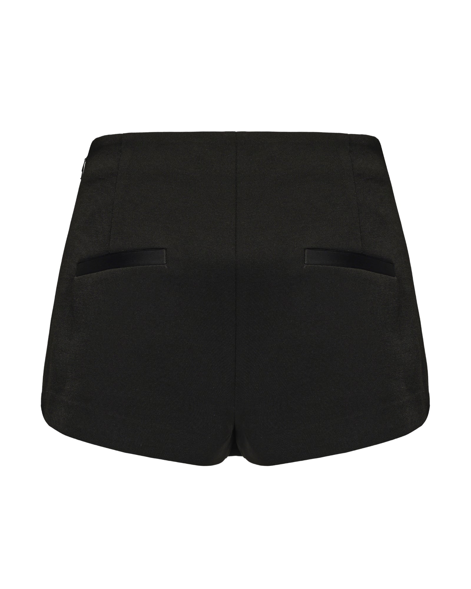 Black shorts on a white background