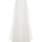 White maxi skirt on a white background