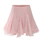 Pink mini skirt on a white background