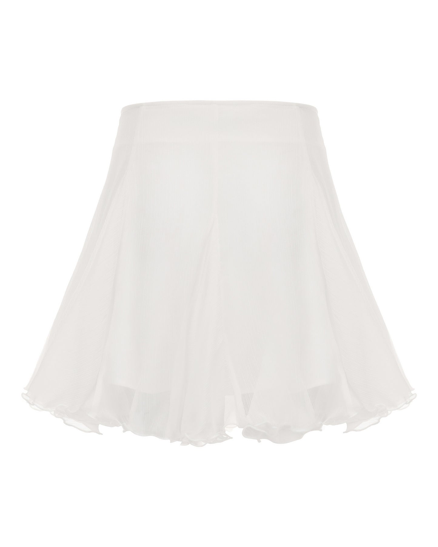White skirt on a white background