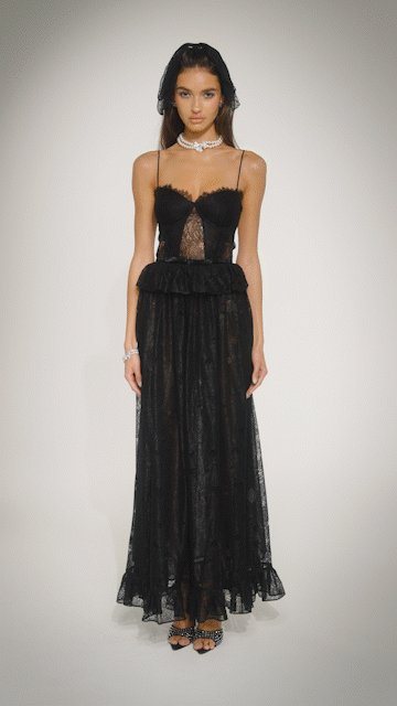 Adriana Lace Dress: Black Maxi Dress for Formal Wedding Guest | Nana Jacqueline, Black / L Adriana Lace Dress: Black Maxi Dress for Formal Wedding Guest | Nana Jacqueline, Black / L
