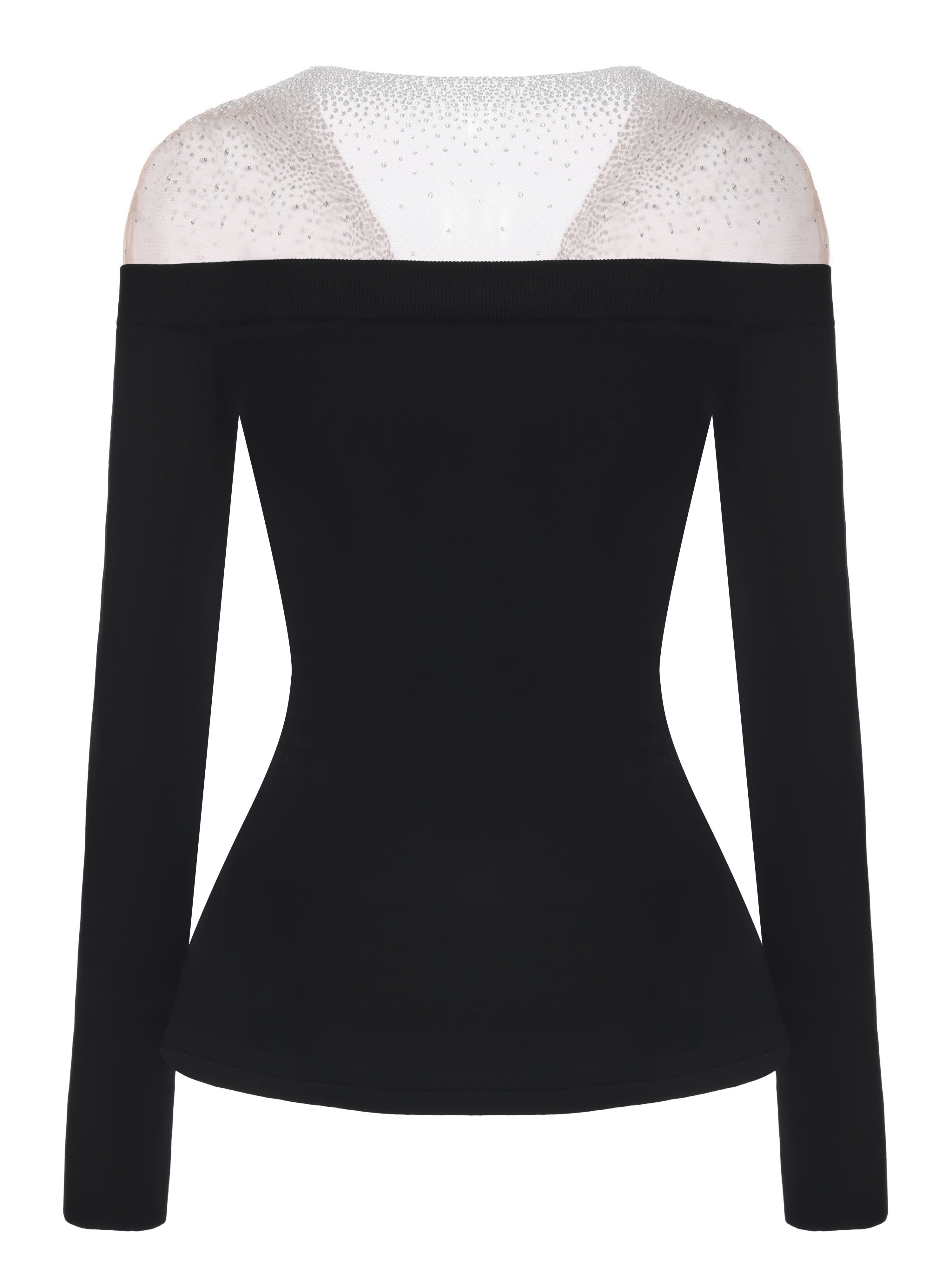 Leonie Off-Shoulder Black Top
