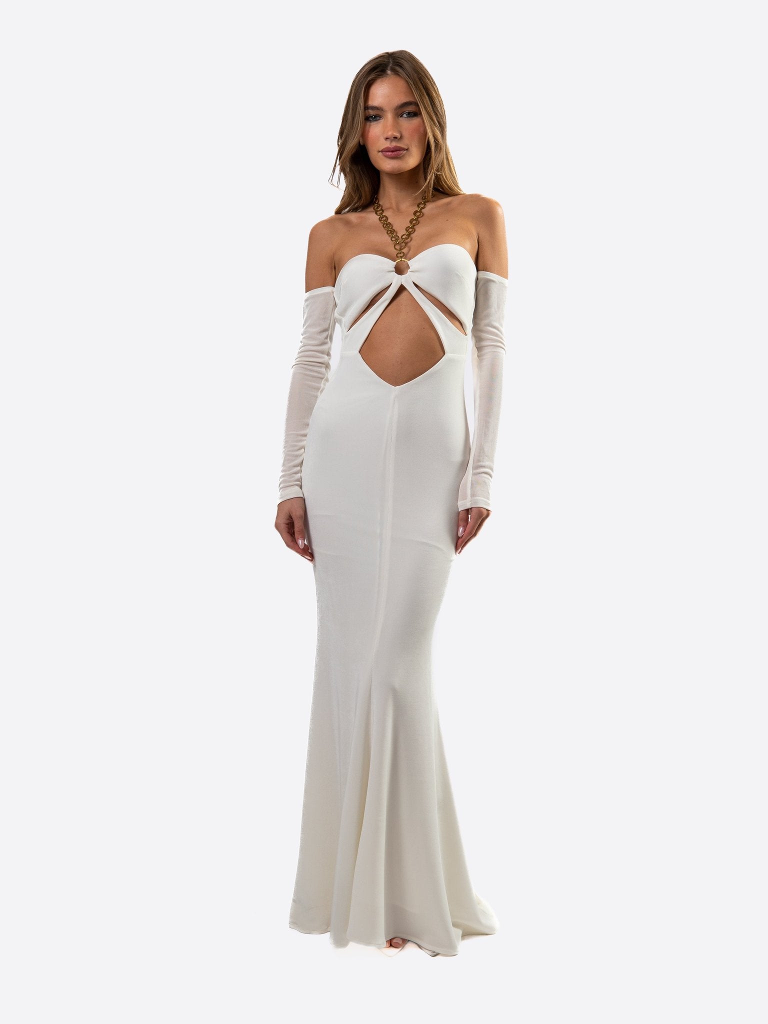 Jasmine Dress: White Maxi Dress for Bridal Shower | Nana Jacqueline