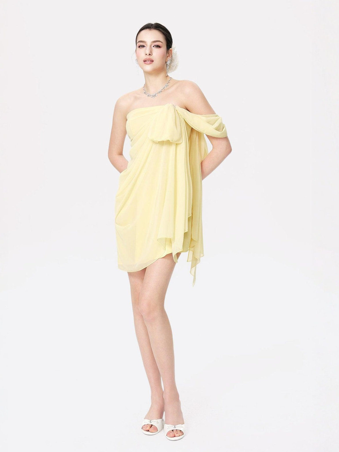 strapless open back dress Designer Floor Length Dress | Long Cocktail Dresses main image 0
