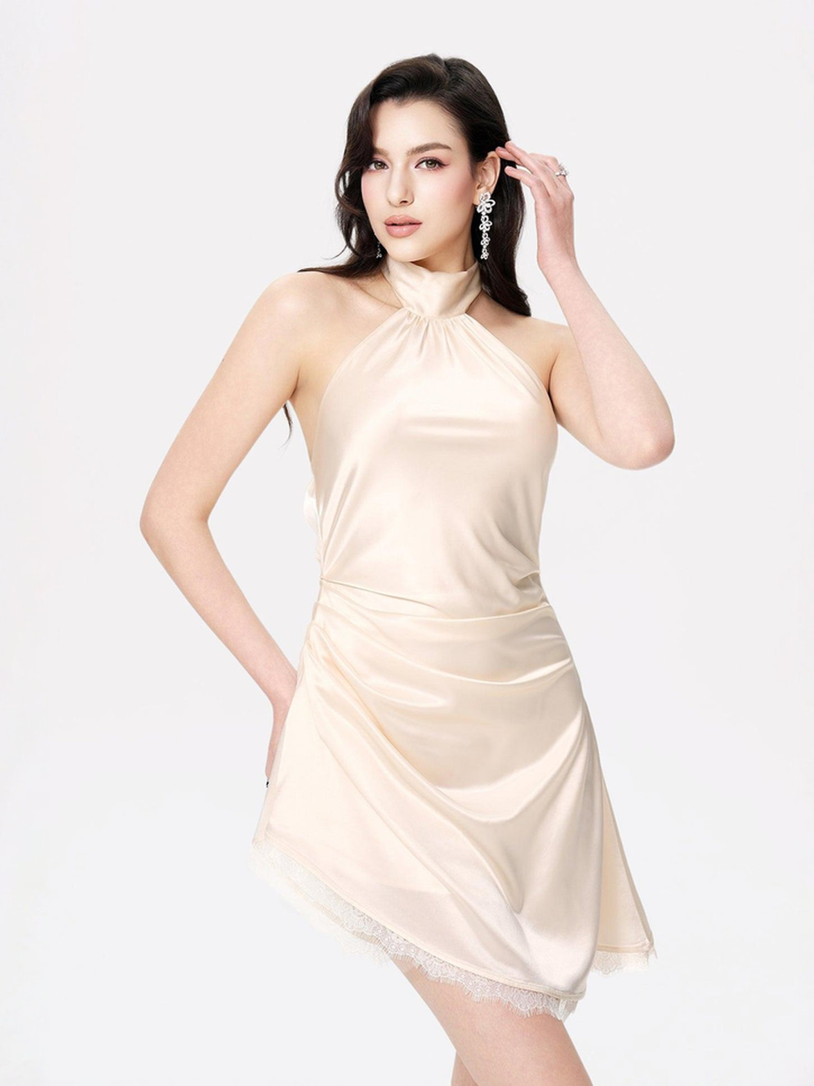 blush pink evening dresses Juliene Maxi Dress