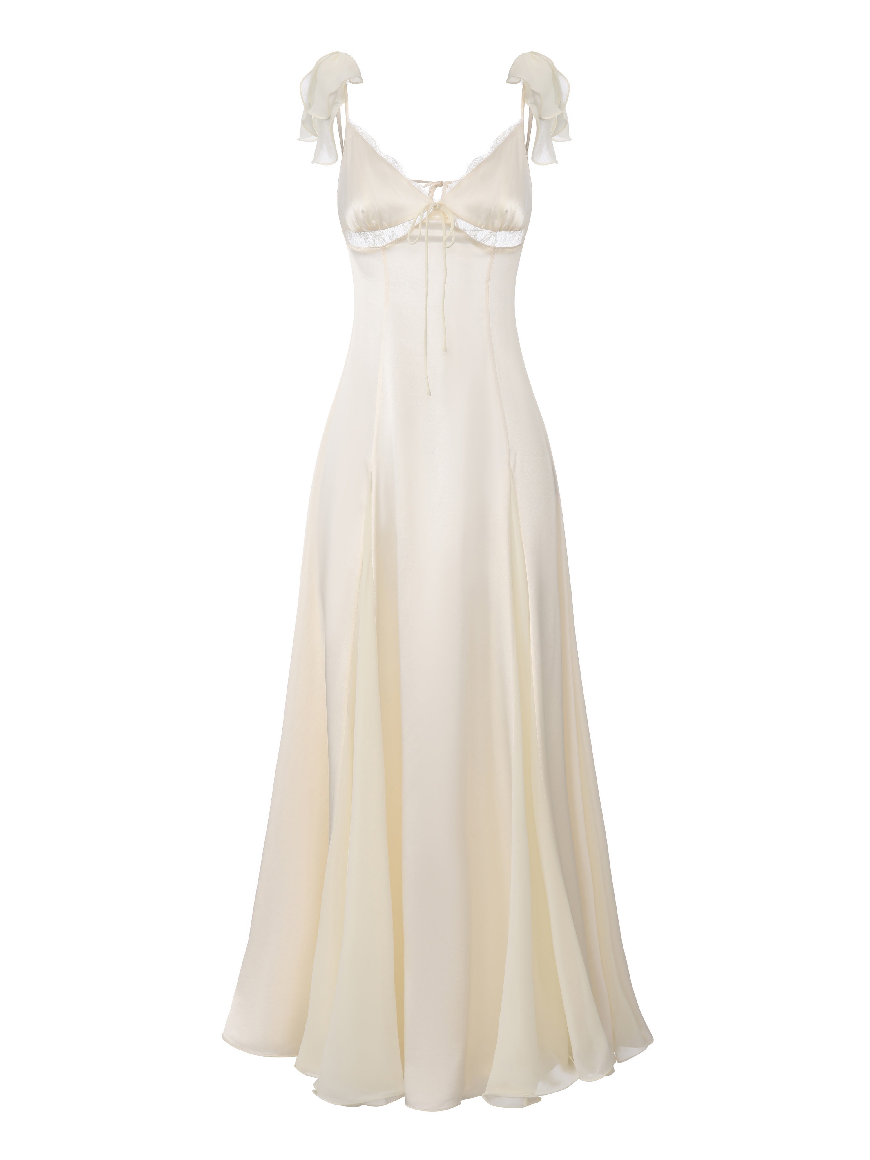 Meadow Open-Back Champagne Dress