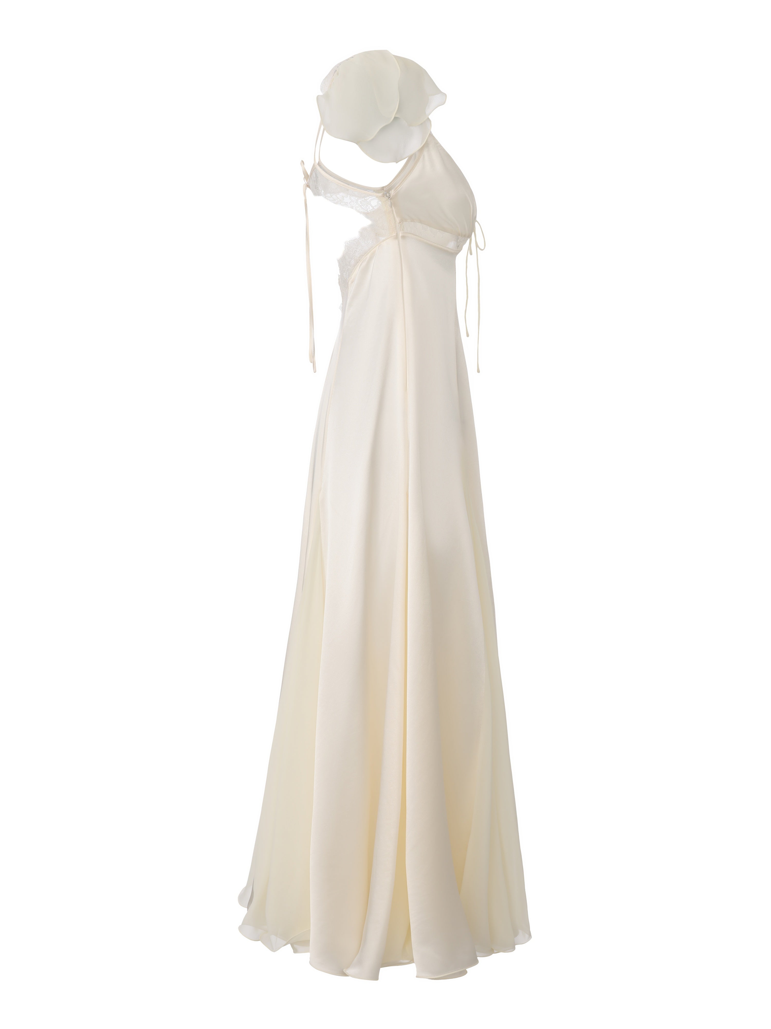 Meadow Open-Back Champagne Dress