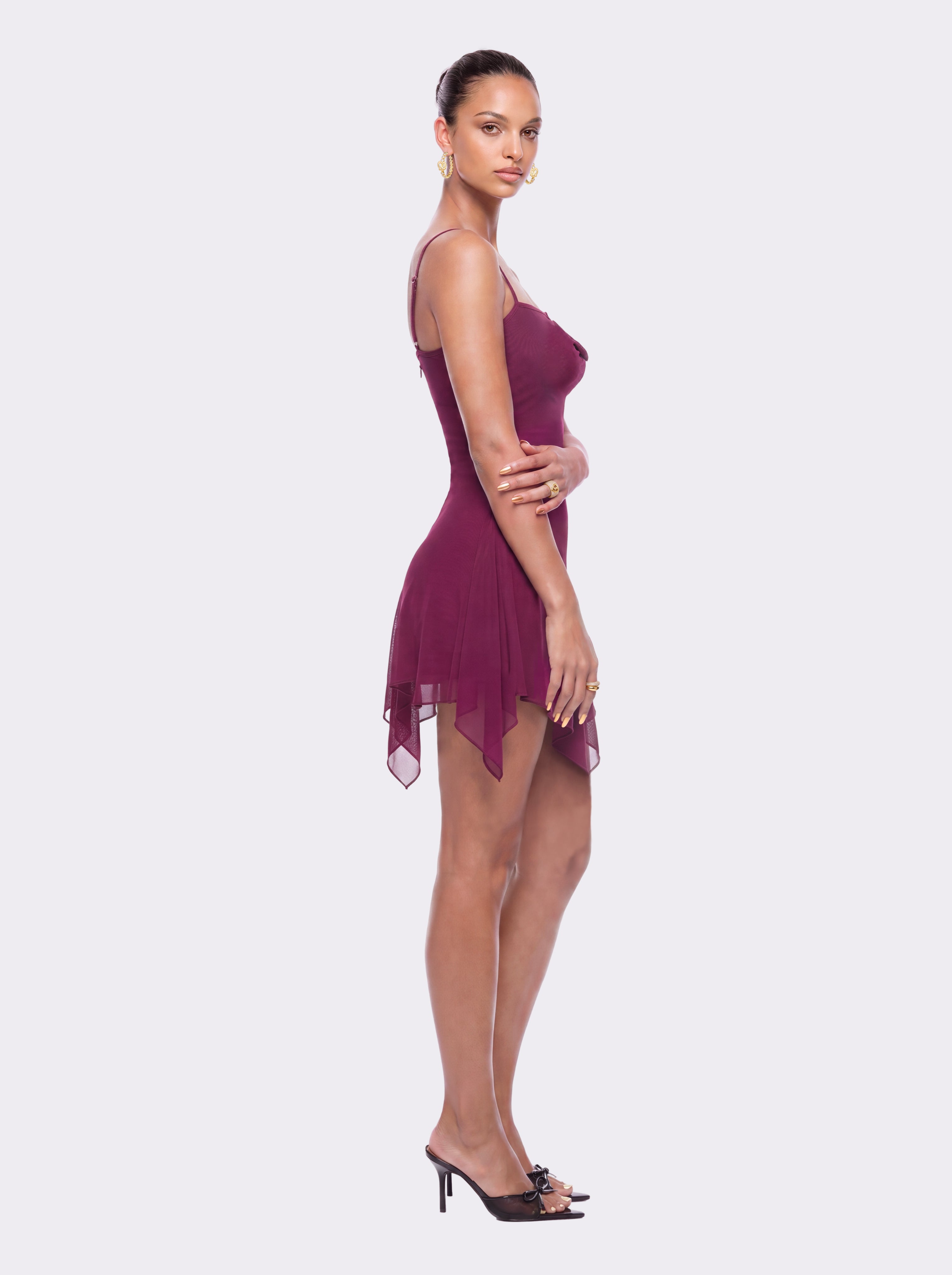 Fiora Irregular Purple Dress