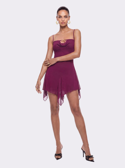 Fiora Irregular Purple Dress