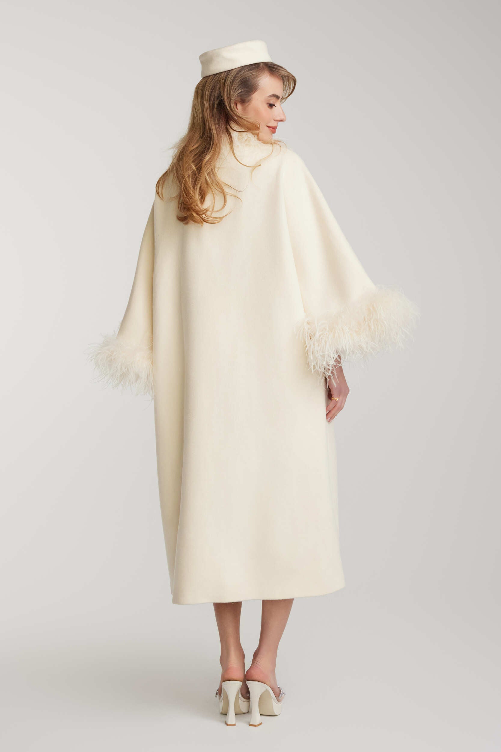 Nina Feather Coat (White) (Final Sale) – Nana Jacqueline