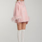 Angelica Feather Coat (Pink)