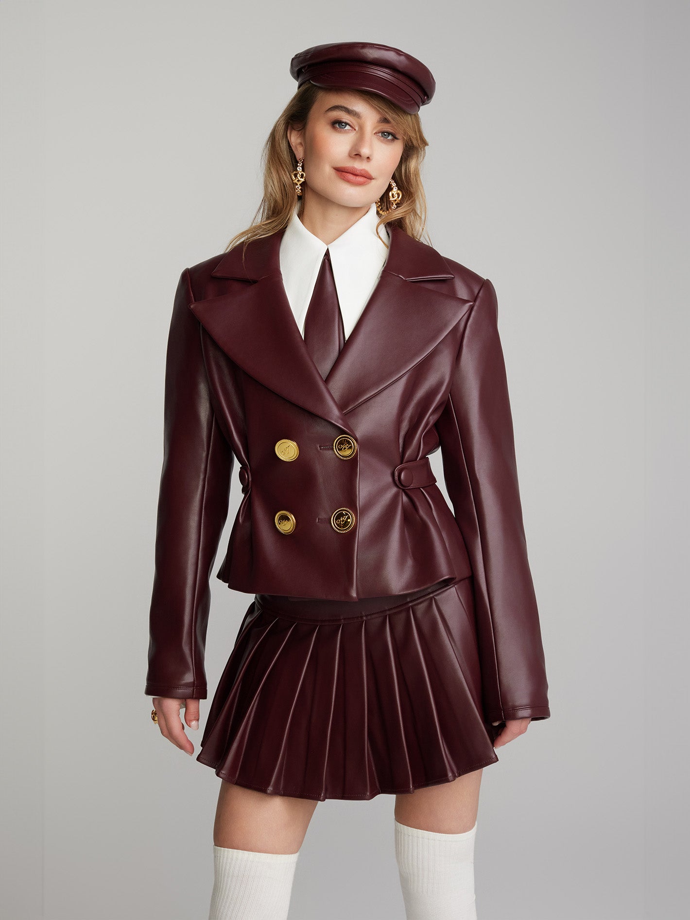 Mirabel Faux Leather Skirt (Brown) (Final Sale) – Nana Jacqueline