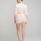 Ambre Feather Skirt (Pink)