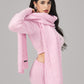 Addison Coat + Scarf Set (Pink)