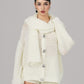 Alexis Cardigan + Scarf Set (White)