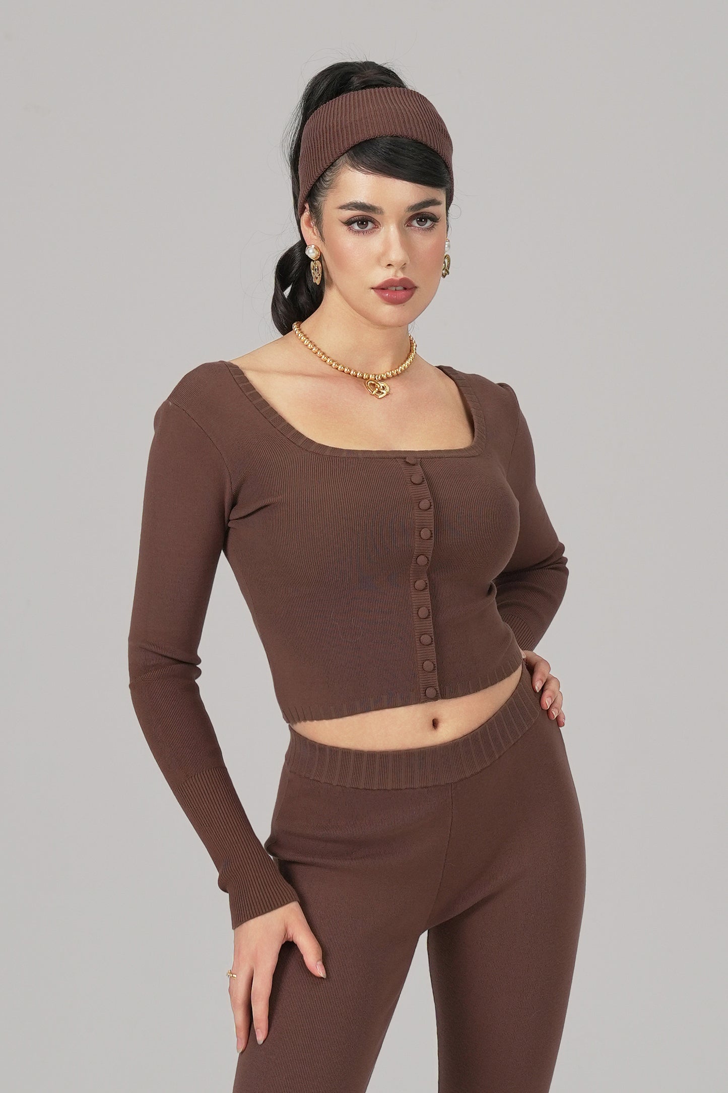 Holly Top (Brown)