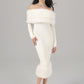 Natalia Fur Dress (White)