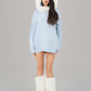 Ava Fur Sweatshirt (Blue)