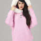 Ava Fur Sweatshirt (Pink)