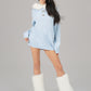 Ava Fur Sweatshirt (Blue)