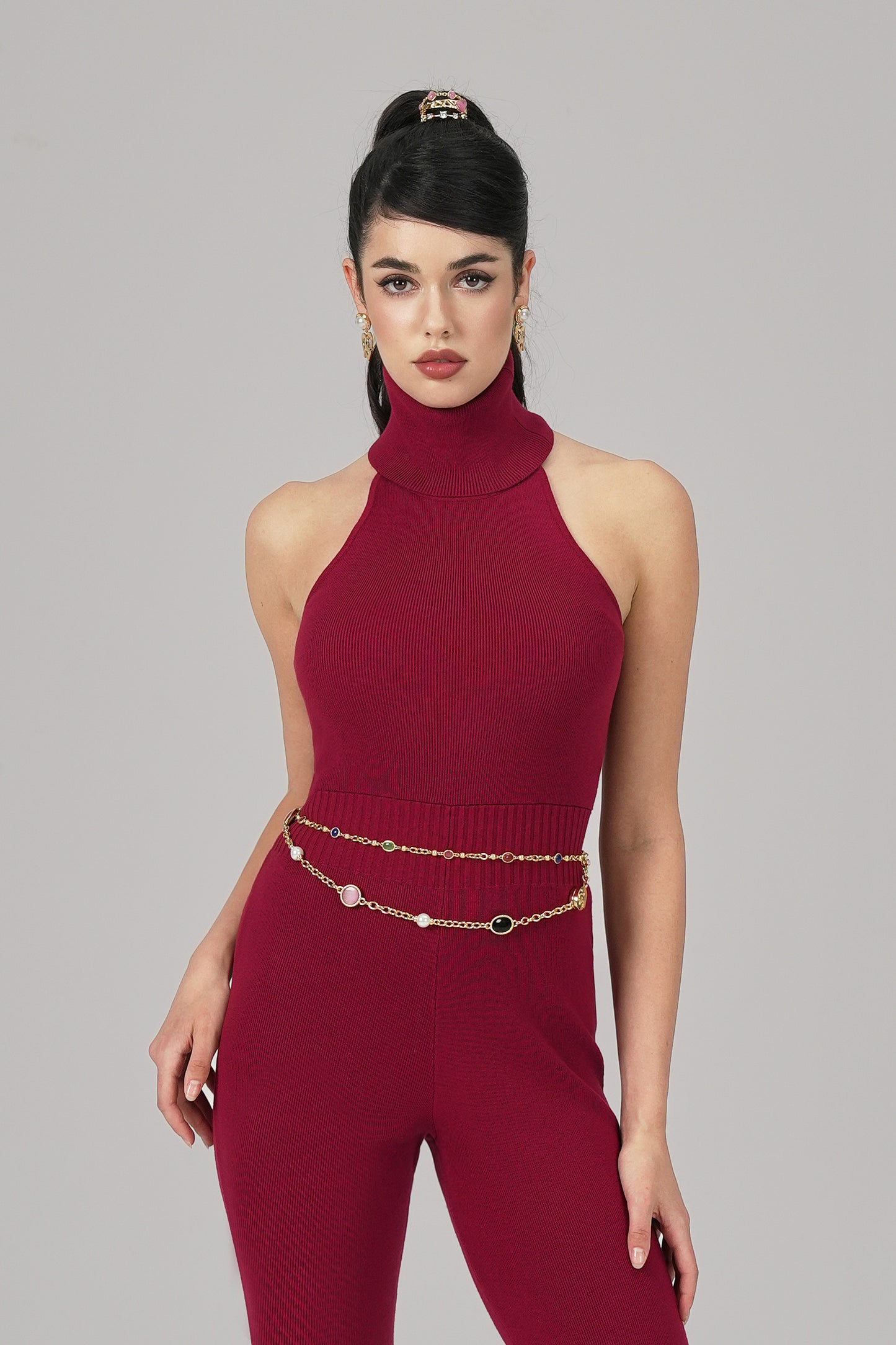 Gwen Jumpsuit (Red)