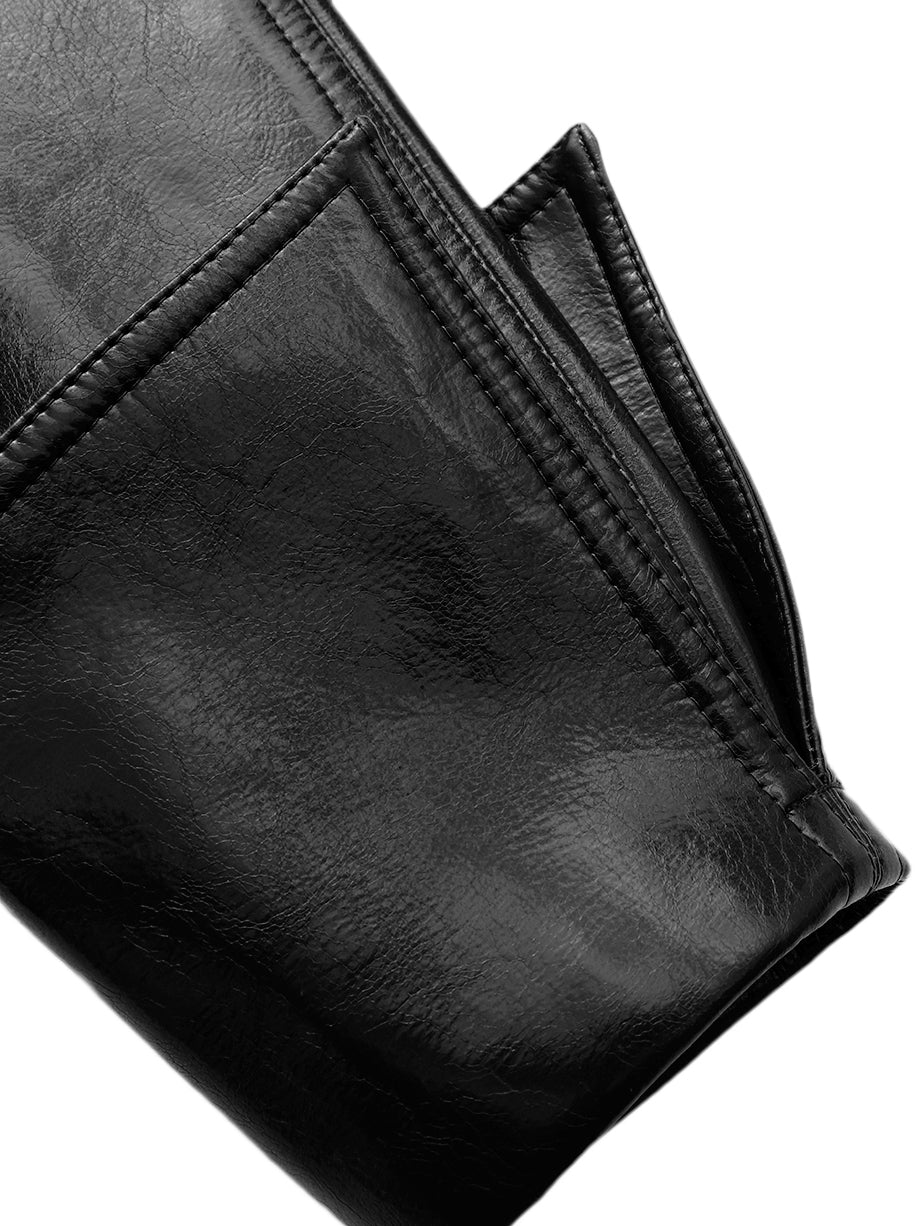 Béatrice Vegan Leather Black Jacket