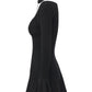 Alessandra Deep V Black Mini Dress