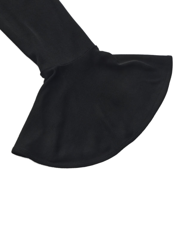 Alessandra Deep V Black Mini Dress